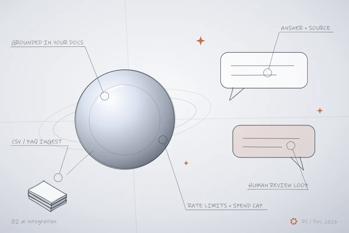 Concept sketch for AI integration